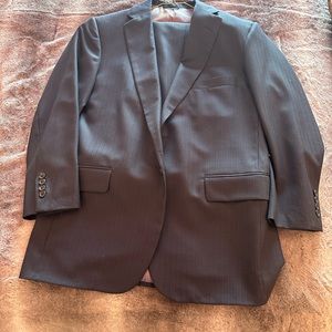 Mens custom suit blue